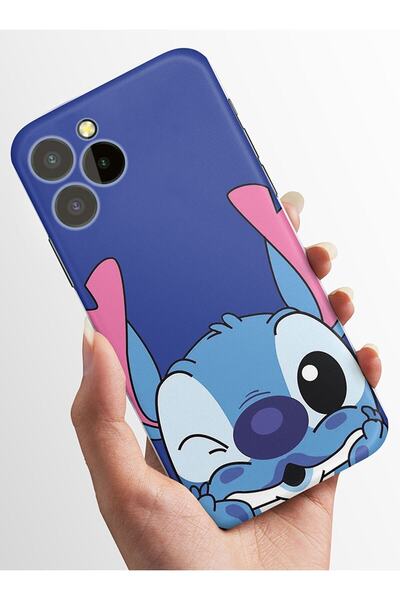 oukitel C21 Pro Uyumlu Kılıf Kamera Korumalı Baskılı Silikon Kapak - Stitch