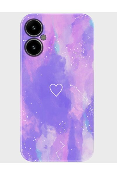 omix X3 kılıf Desenli Baskılı Silikon - purplekalp