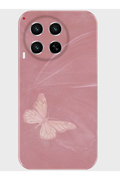 TECNO Camon 30 Kılıf (CL6) Uyumlu Kamera Korumalı Baskılı Silikon Kapak - pinkbutterfly