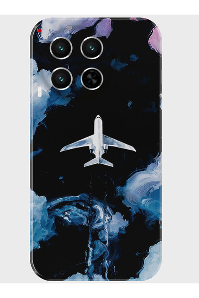 TECNO Camon 30 Kılıf (CL6) Kamera Korumalı Baskılı Silikon Kapak - plane2