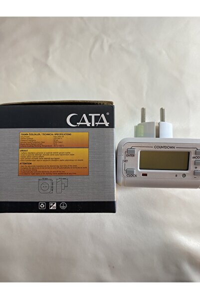 Cata Zaman Ayarlı Dijital Saatli Priz Ct-9182