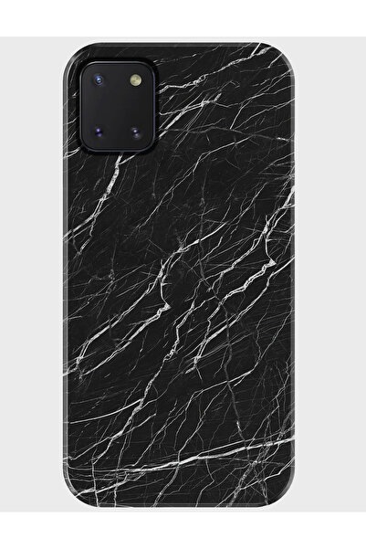 Duadan Samsung Note 10 Lite Kılıf Desenli Baskılı Silikon - siyahmermer