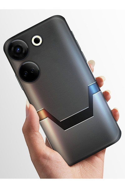 TECNO Camon 20 Pro 5G Kılıf Kamera Korumalı Baskılı Silikon Kapak - robocop