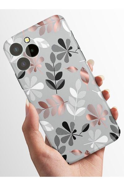 oukitel C21 Plus Uyumlu Kılıf Kamera Korumalı Baskılı Silikon Kapak - Goldflower