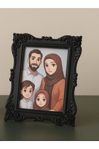 ŞAYLIĞ ART Plastik Barok Desenli Fotoğraf Çerçevesi 13x18 – Pleksi Camlı, Mas...