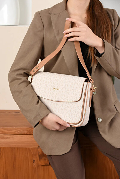 JP POLO Women's Original Just Polo Printed Oversized Stylish Hand and Shoulder Bag Shoulder Bag Size: 29 X 25 cm