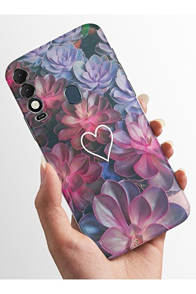 TECNO Spark 8T Kılıfı HD Kalite Baskılı Parlak Silikon Kapak - flowerhearth