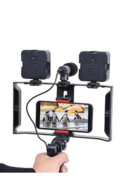 PLOKAMA PK 778 Professional Mobile Video Recording Kit with Microphone & LED Light
