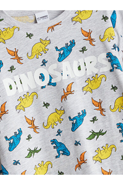 LC Waikiki Bisiklet Yaka Baskılı Erkek Çocuk Pijama