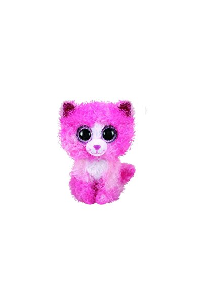 TY Pisică roz Plus de 24 cm cu păr creț