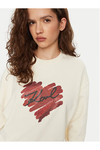 Karl Lagerfeld Γυναικείο Φούτερ A1W20045 Εκρού