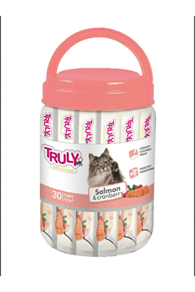 TRULY Trolley Box Salmon & Cranberry Cat Treats 30 x 14g