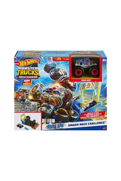 HOT WHEELS Monster Trucks Entry Challenge Arena Smashers Provocarea Smash Race