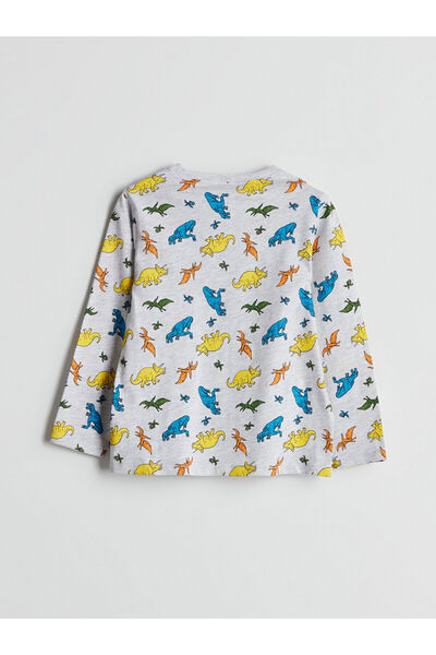 LC Waikiki Bisiklet Yaka Baskılı Erkek Çocuk Pijama
