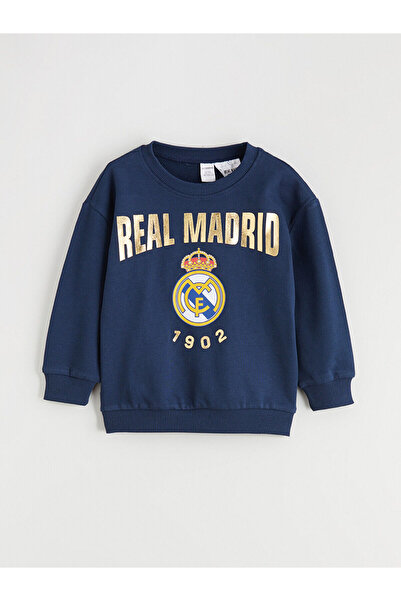 LC Waikiki Peak Yeni Sezon Bisiklet Yaka Real Madrid Baskılı Erkek Çocuk Swea...