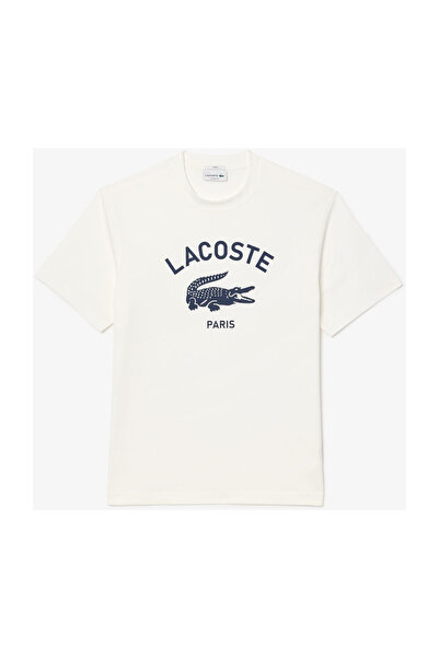 Lacoste Γυναικείο T-Shirt TH2733 Εκρού