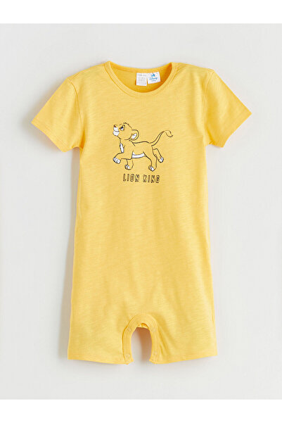 LC Waikiki Yeni Sezon Aslan Kral Baskılı Erkek Bebek Tulum 2'li