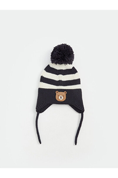 LC Waikiki قبعة أطفال بناتي مزينة بزخارف بوم بوم (W5)