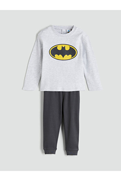 LC Waikiki New Season Crew Neck Printed Baby Boy Pajama Set