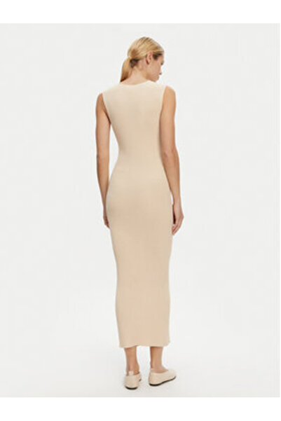 Kontatto kontaktatto Γυναικείο Πλεκτό Φόρεμα 3M0512C Μπεζ