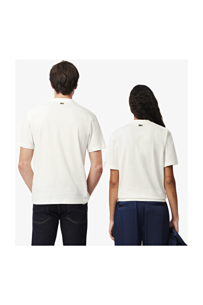 Lacoste Γυναικείο T-Shirt TH2733 Εκρού