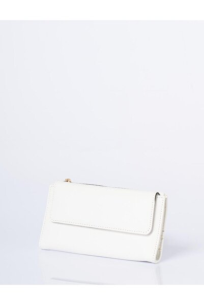 Kayra Magnet Closure Wallet Optical White