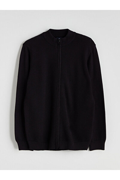 LC Waikiki LCW Kids YENİ SEZON Dik Yaka Dokulu Erkek Çocuk Triko Hırka