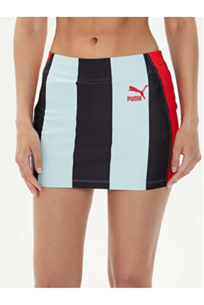 Puma Γυναικεία Μίνι Φούστα 671256 Πολύχρωμη
