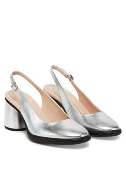 Ecco Γυναικεία Σανδάλια Ασημένια -22271301682 ΚΑΘΑΡΟ ΑΣΗΜΙ FOIL