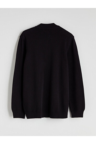 LC Waikiki LCW Kids YENİ SEZON Dik Yaka Dokulu Erkek Çocuk Triko Hırka