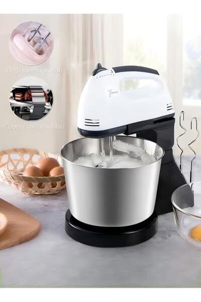 fun zone خفاقة كهربائية مزدوجة القضبان من الفولاذ المقاوم للصدأ بسبع سرعات، خلاط، آلة رغوة حليب محمولة للاستخدام المنزلي