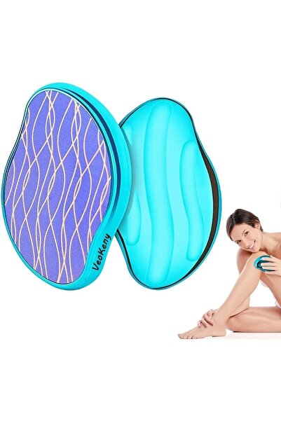 Karll Friction Hair Removal Device Veokeny, nano crystals/ABS, blue, 10.5 x 6.8 cm