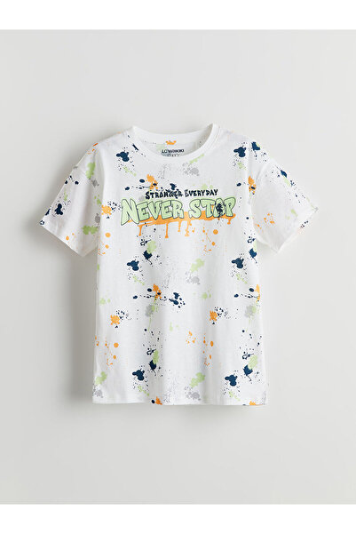 LC Waikiki Top de pijama pentru băieți Özmarka, nou sezon, cu gât tip crewneck