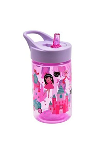 Silver Star Sticlă de apă cu capac rabatabil Princess pentru copii, 430 ml