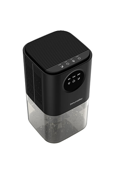 Choice5 مزيل رطوبة محمول أسود اللون، مزود بقابس أوروبي، بسعة 35 أونصة، يعمل ب...