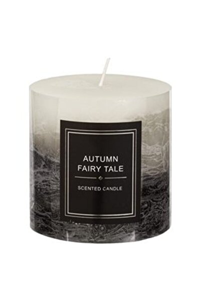 Silver Star Lumânare parfumată cu flori negre, gri și albe Ø10 x 10 cm