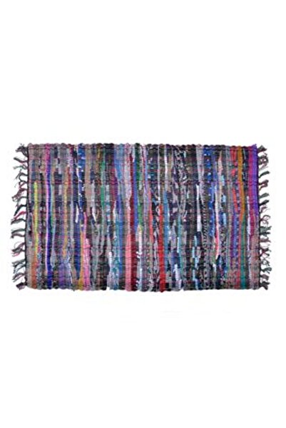 Jumbo Colorful Cotton Handwoven Rug 80 x 50 cm