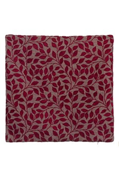 Jumbo Față de pernă decorativă Chenille Bordeaux Leaves 45 x 45 cm