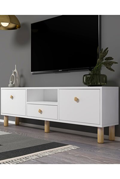 DEMONTE DECOR 1310DROPDD-1 BOHEM TV SEHPASI BEYAZ-SAFİR KULP