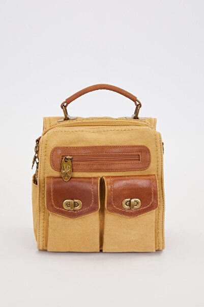 Levidor Τσάντα ώμου με φερμουάρ διπλού ματιού βιζόν