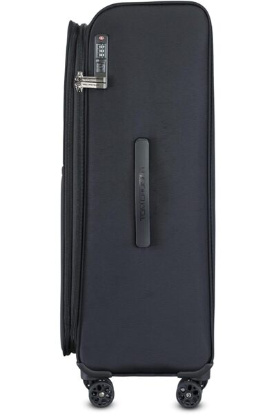 Tom Cruiser Legacy 28 Inch Soft Luggage Trolley Blue – Premium 600D PU Leather Travel Suitcase