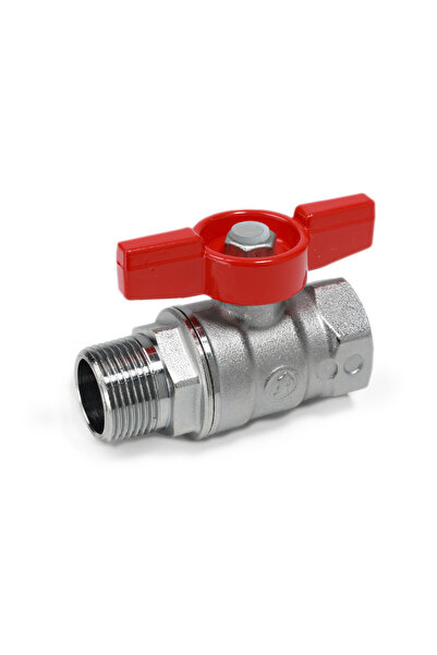 GIACOMINI ball valve, chrome-plated brass, internal - external thread, 1/2", ...