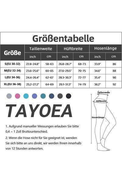TAYOEA Colanți sport compresivi pentru femei, yoga, lungi , slim fit, pantaloni de fitness și sală