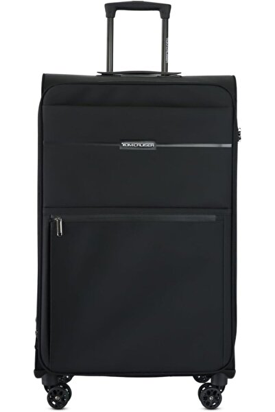 Tom Cruiser حقيبة أمتعة ليجاسي سوفت ترولي مقاس ٢٠ بوصة - أسود، جلد بولي يوريثان ٦٠٠ دي، قفل إدارة أمن النقل، عجلات صامتة