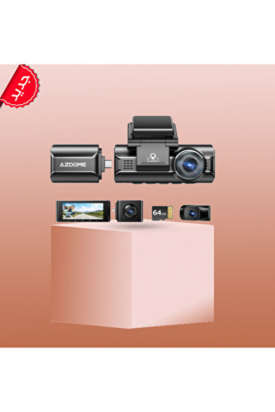 AZDOME Dash Cam 4K Pro M550 Front, Rear, and Interior