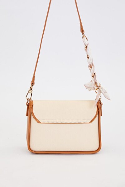 Levidor Geantă de umăr VİZON cu detaliu de legare cu eșarfă