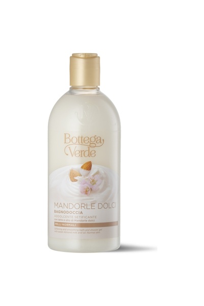 Bottega Verde Shower Gel with Sweet Almond Milk - Mandorle, 400 ML