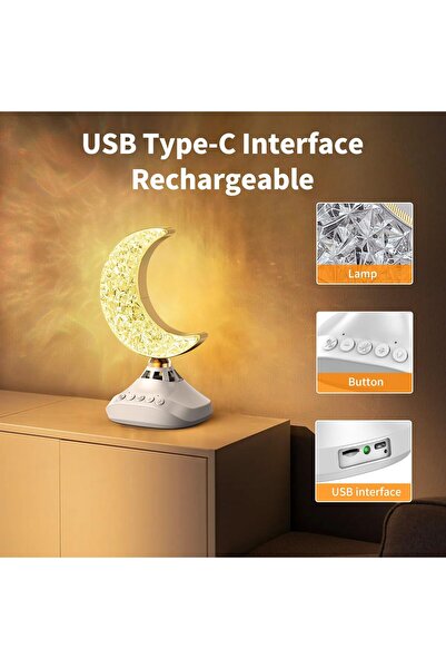 Generic Quran Speaker & LED Desk Lamp 16-Color RGB Touch Light with Remote Control for Bedroom & Living Room