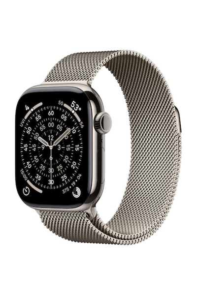 Apple Ceas 11 GPS + Cellular, carcasă din titan 42 mm, buclă milaneză