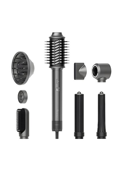 iHunt Set complet Femme Uscător de păr 7 în 1 HD4 Pro Uscător de păr profesional 1300W 7 accesorii Geantă de transport